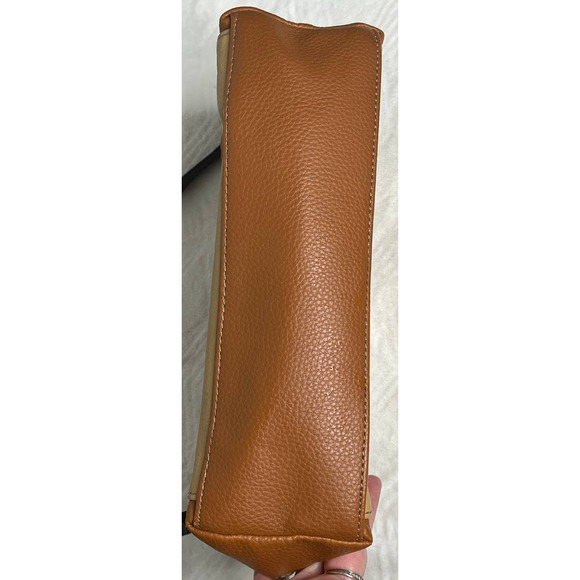 Tiagnello Brown and Tan Leather Crossbody Purse - Picture 8 of 8